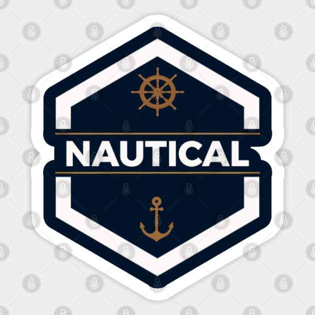 Nautical Sailing Sticker by GLStyleDesigns